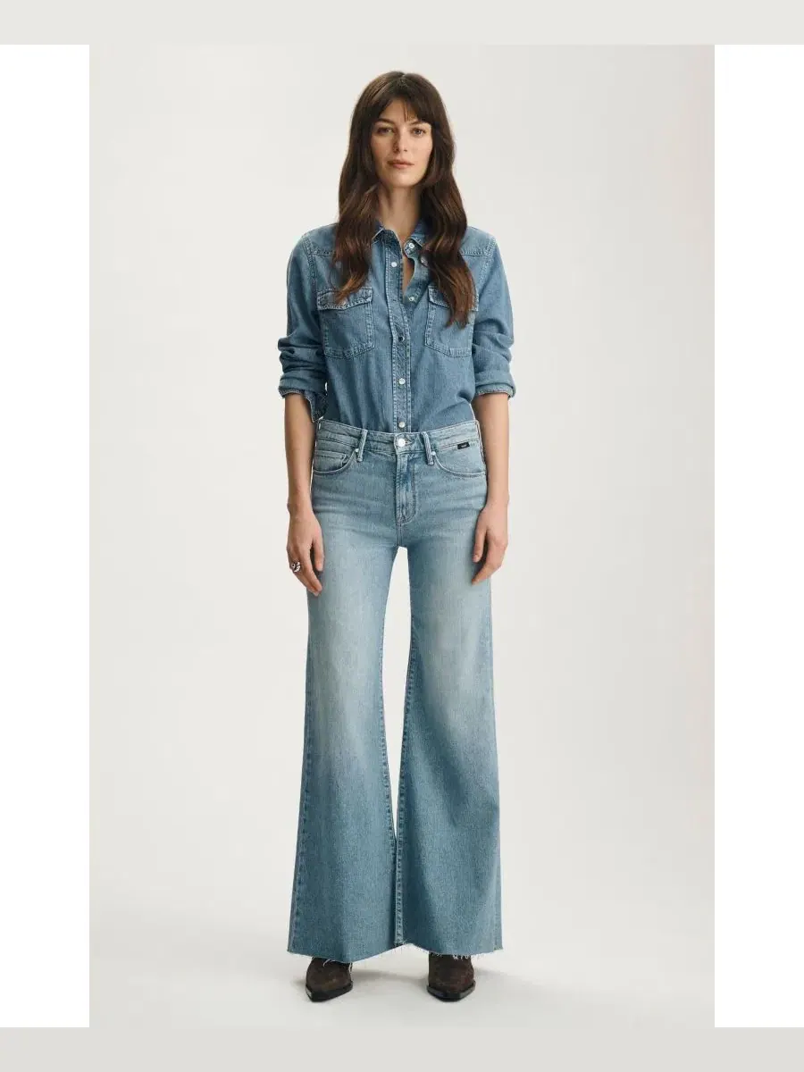 Джинсы клеш Mavi Jeans Grace Mid Rise Flare — изображение 4 из 6, классический синий