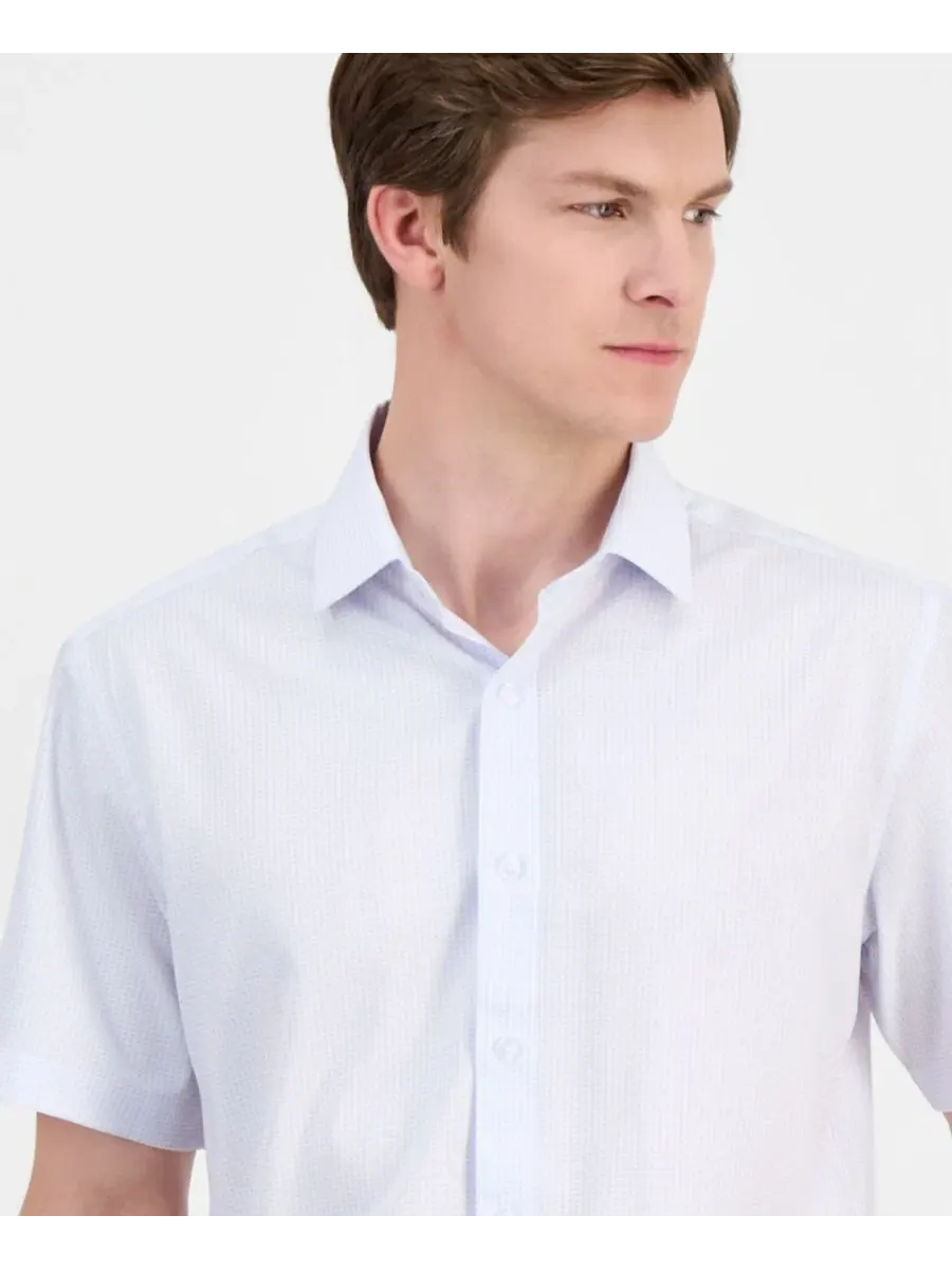 Мужская классическая рубашка с коротким рукавом, Slim Fit Dylan Park — изображение 2 из 6, белый белый