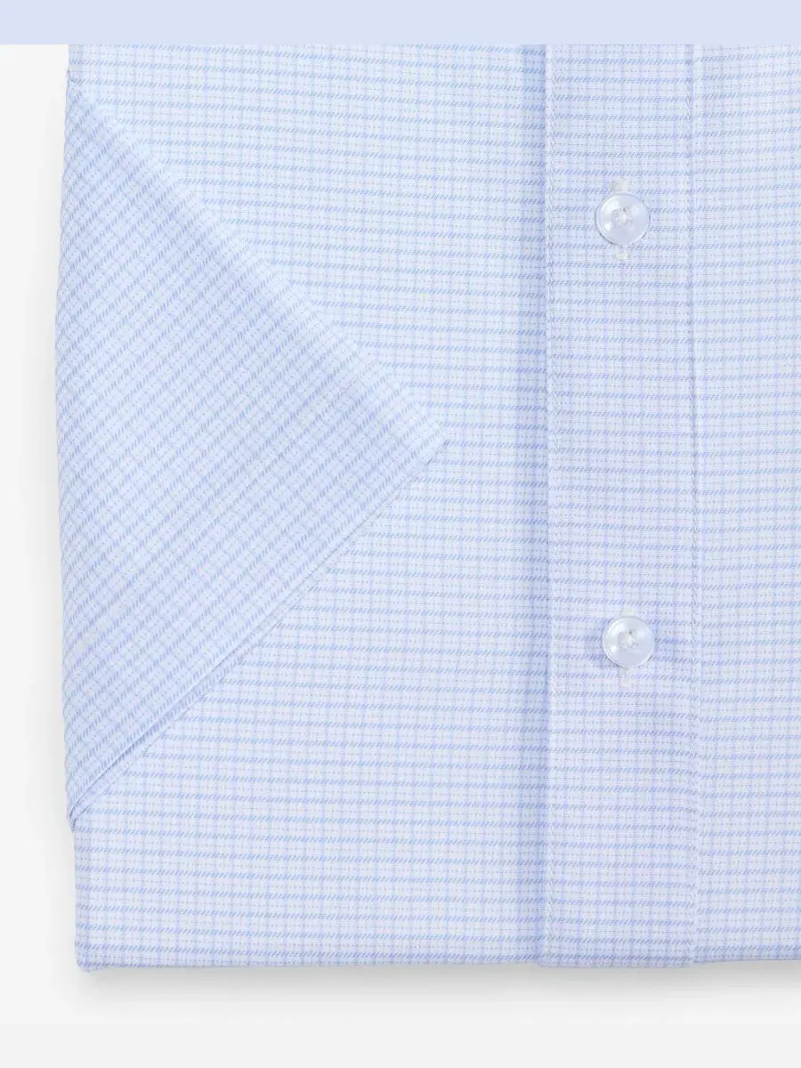 Мужская классическая рубашка с коротким рукавом, Slim Fit Dylan Park — изображение 4 из 6, белый белый