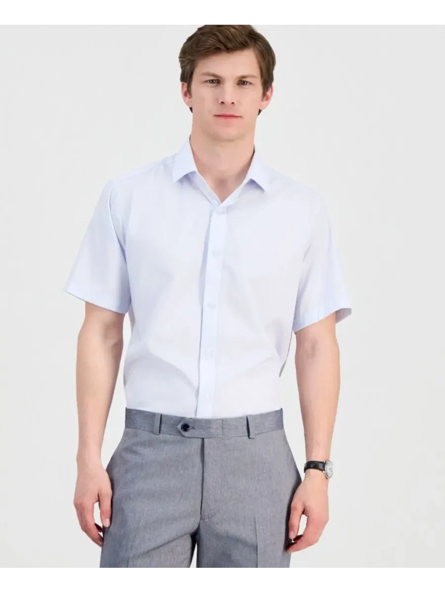 Мужская рубашка с коротким рукавом, Slim Fit, четырехсторонний стрейч Dylan Park