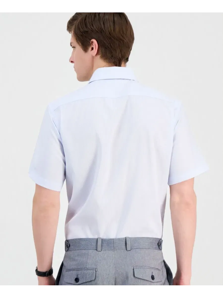Мужская рубашка с коротким рукавом, Slim Fit, четырехсторонний стрейч Dylan Park — изображение 3 из 7, белый