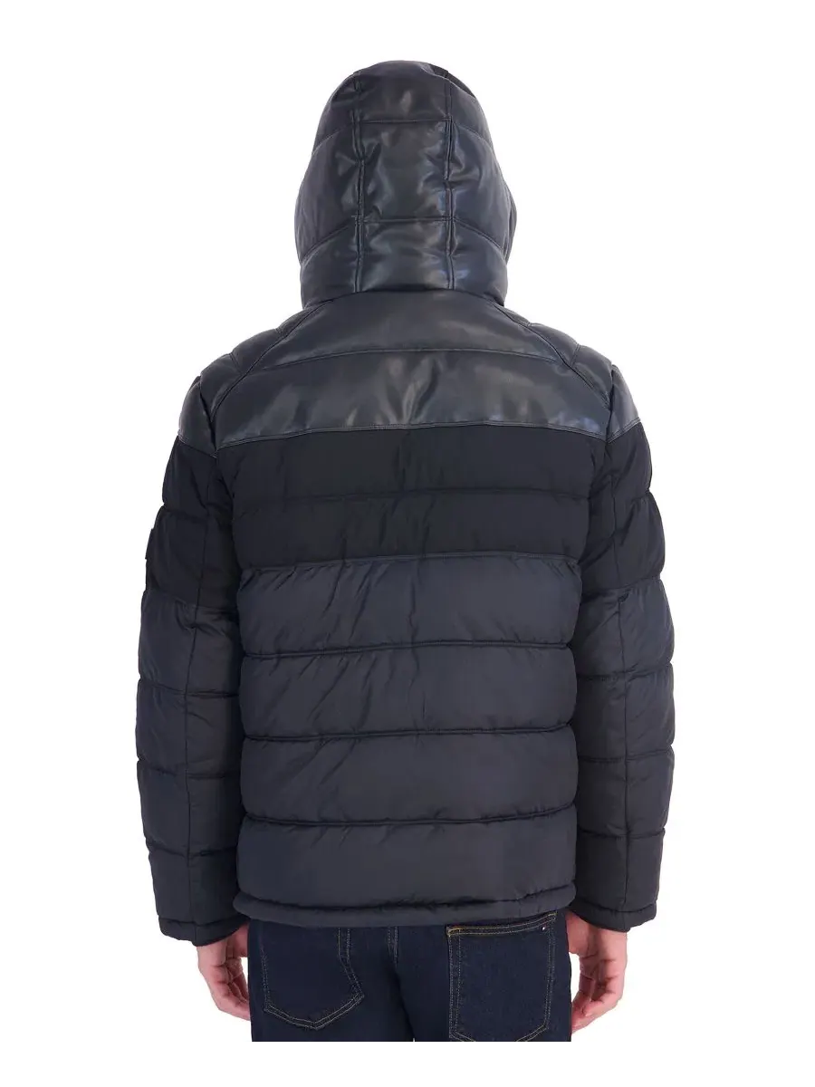 Стеганая куртка-пуховик с капюшоном Tommy Hilfiger — изображение 5 из 6, черный