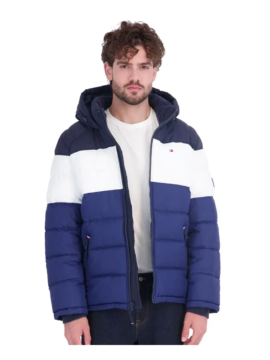 Куртка-пуховик с капюшоном Tommy Hilfiger — изображение 1 из 6, синий