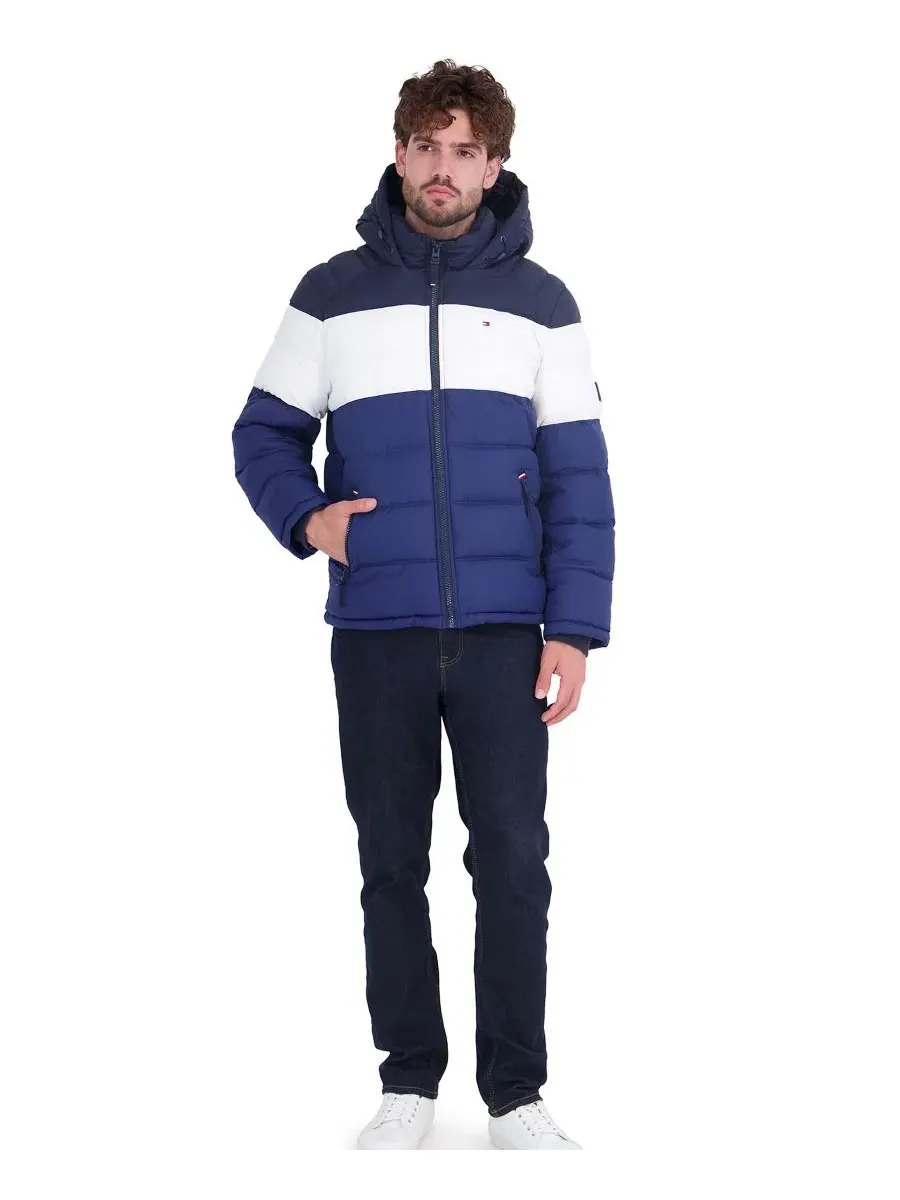 Куртка-пуховик с капюшоном Tommy Hilfiger — изображение 2 из 6, синий