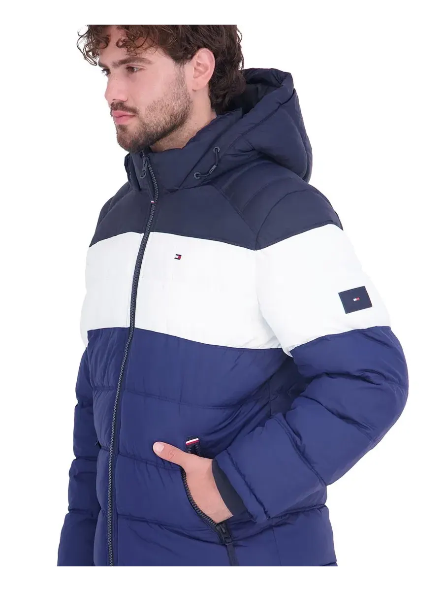 Куртка-пуховик с капюшоном Tommy Hilfiger — изображение 3 из 6, синий