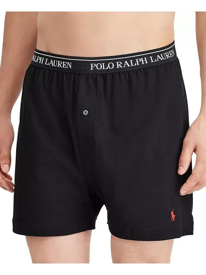 Мужские боксеры из хлопкового трикотажа классического кроя, 5 штук Polo Ralph Lauren — изображение 6 из 10, серый