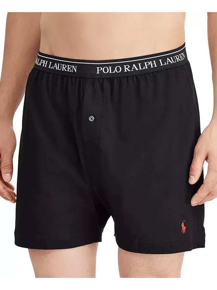 Мужские боксеры из хлопкового трикотажа классического кроя, 5 штук Polo Ralph Lauren — изображение 10 из 10, серый