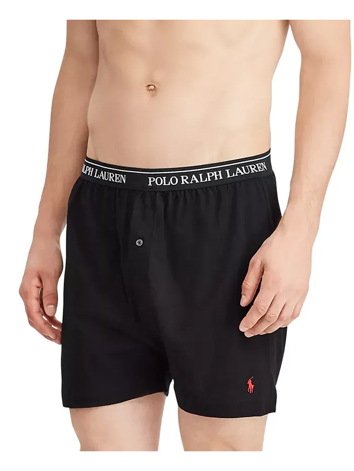 Мужские боксеры из хлопкового трикотажа классического кроя, 5 штук Polo Ralph Lauren — изображение 9 из 11, синий
