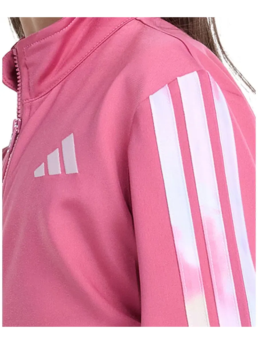 Комплект из куртки и брюк с длинным рукавом, принт 3-полосный adidas, Dual Magenta — изображение 3 из 5