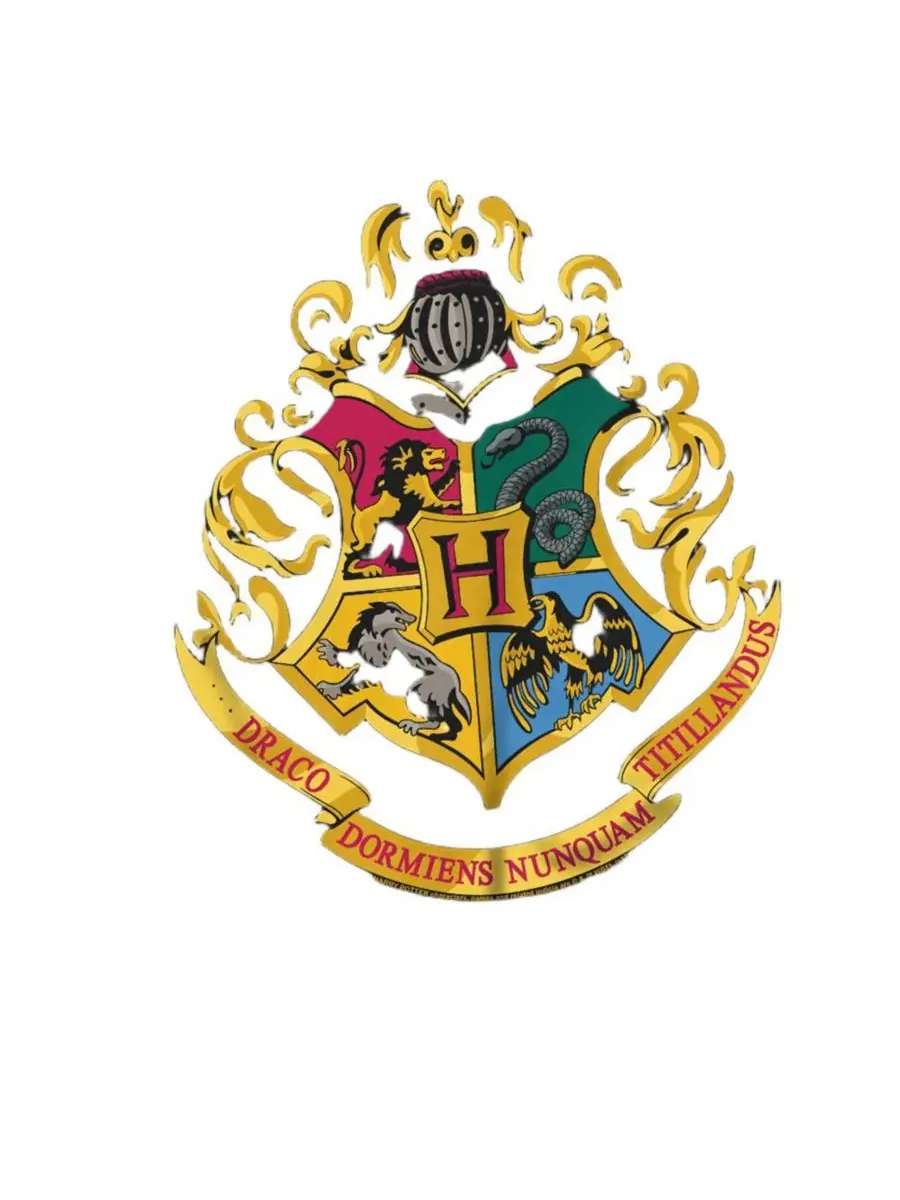 Футболка с принтом Hogwarts Crest Harry Potter — изображение 2 из 3, черный