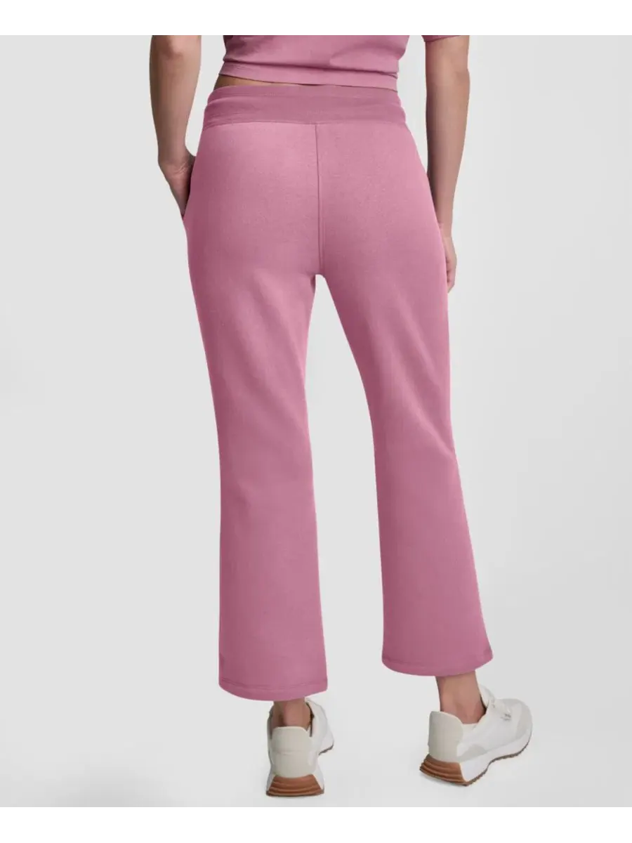 Брюки-клеш с блестящей текстурой и логотипом DKNY Sport — изображение 5 из 5, розовый
