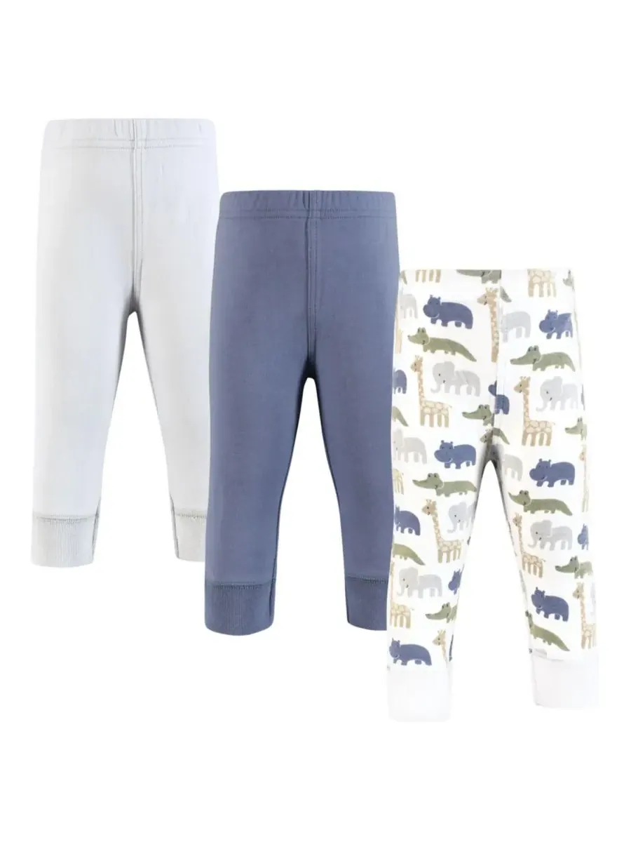 Уютные хлопковые леггинсы и брюки Hudson Baby, Wild Leaf Safari — изображение 1 из 5