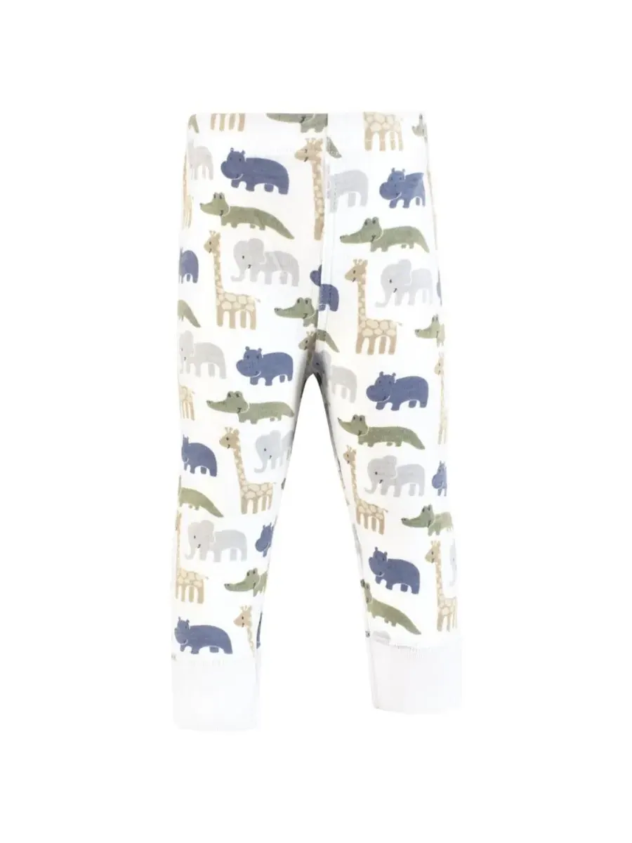 Уютные хлопковые леггинсы и брюки Hudson Baby, Wild Leaf Safari — изображение 3 из 5