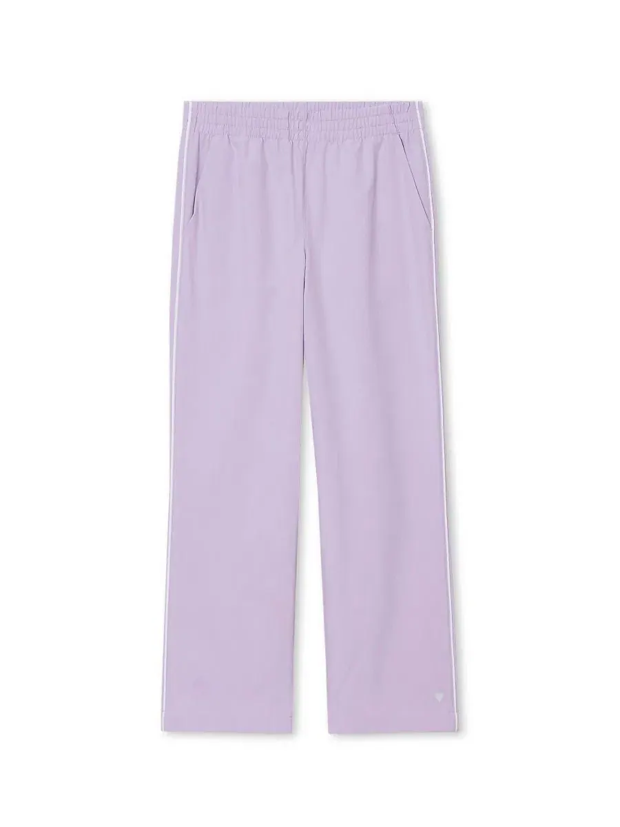 Спортивные брюки прямого кроя с декоративной окантовкой Girls Plus Straight Leg Track Pants Lands' — изображение 1 из 4