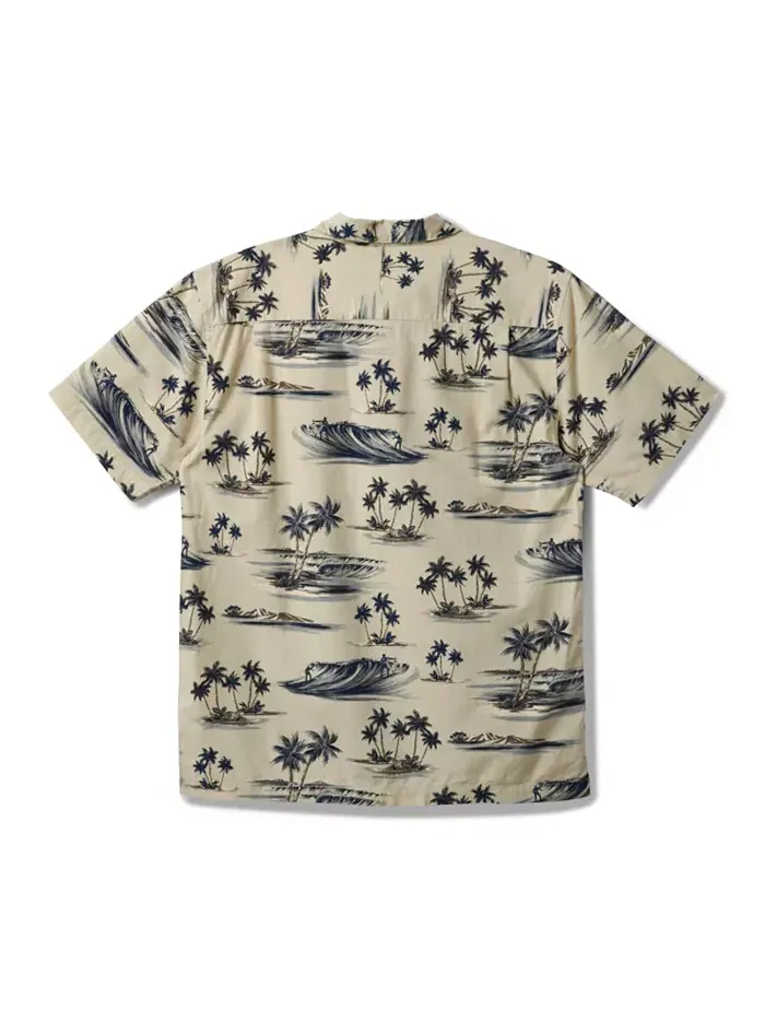Quiksilver Мужская рубашка Day Dreamin' Woven Quiksilver Waterman — изображение 7 из 7, коричневый/бежевый