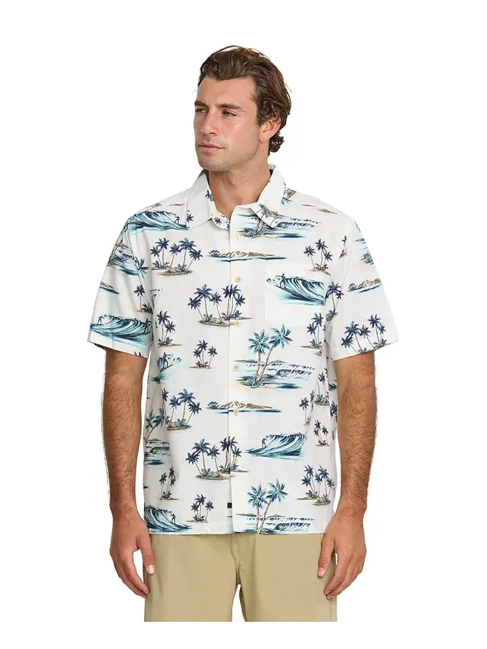 Quiksilver Мужская рубашка Day Dreamin' Woven Quiksilver Waterman — изображение 1 из 11, белый