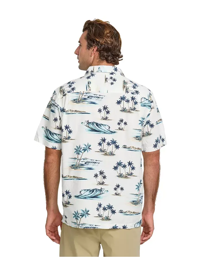 Quiksilver Мужская рубашка Day Dreamin' Woven Quiksilver Waterman — изображение 2 из 11, белый