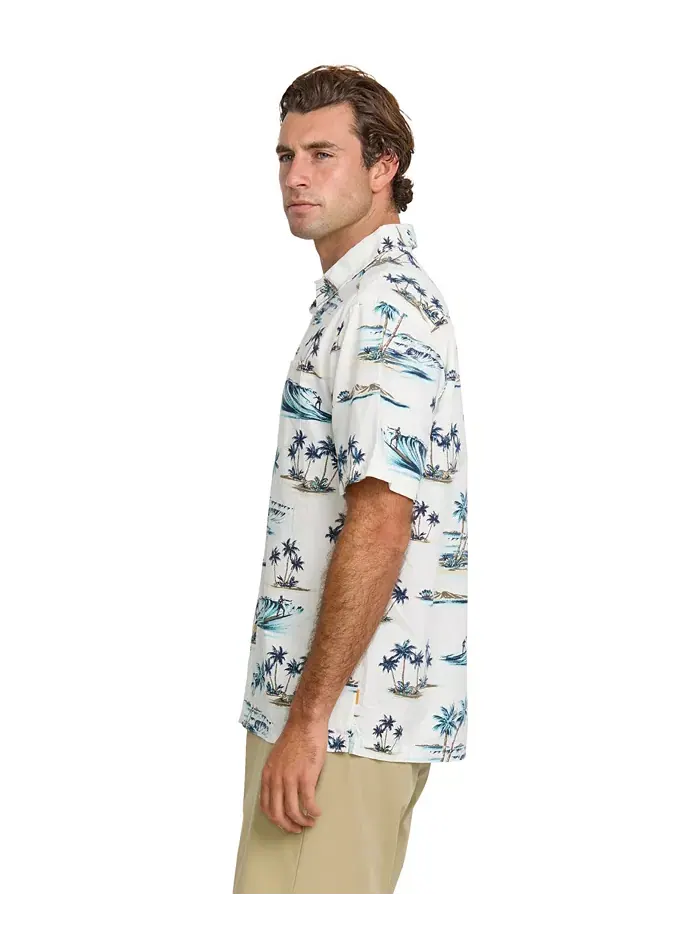 Quiksilver Мужская рубашка Day Dreamin' Woven Quiksilver Waterman — изображение 3 из 11, белый