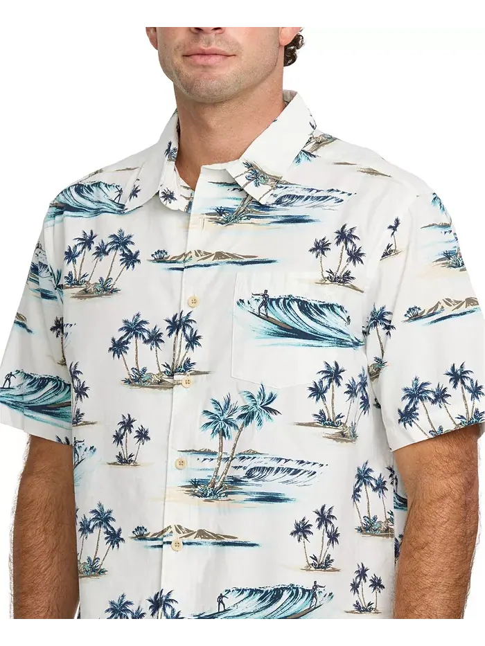 Quiksilver Мужская рубашка Day Dreamin' Woven Quiksilver Waterman — изображение 4 из 11, белый