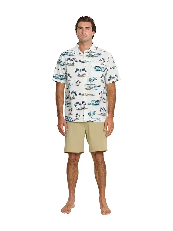 Quiksilver Мужская рубашка Day Dreamin' Woven Quiksilver Waterman — изображение 5 из 11, белый