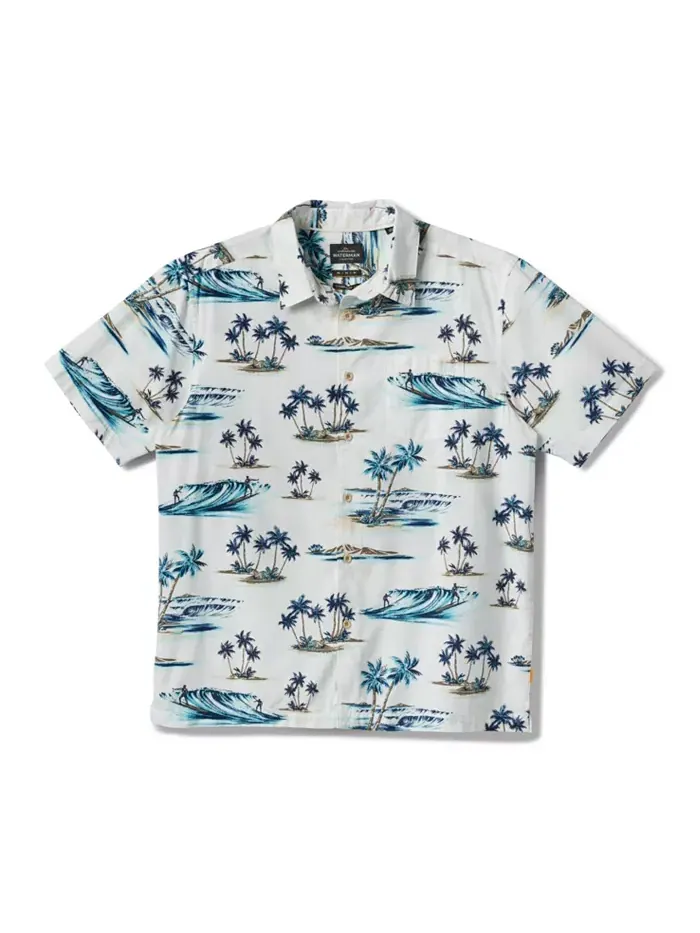 Quiksilver Мужская рубашка Day Dreamin' Woven Quiksilver Waterman — изображение 6 из 11, белый