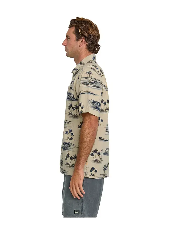 Quiksilver Мужская рубашка Day Dreamin' Woven Quiksilver Waterman — изображение 9 из 11, белый