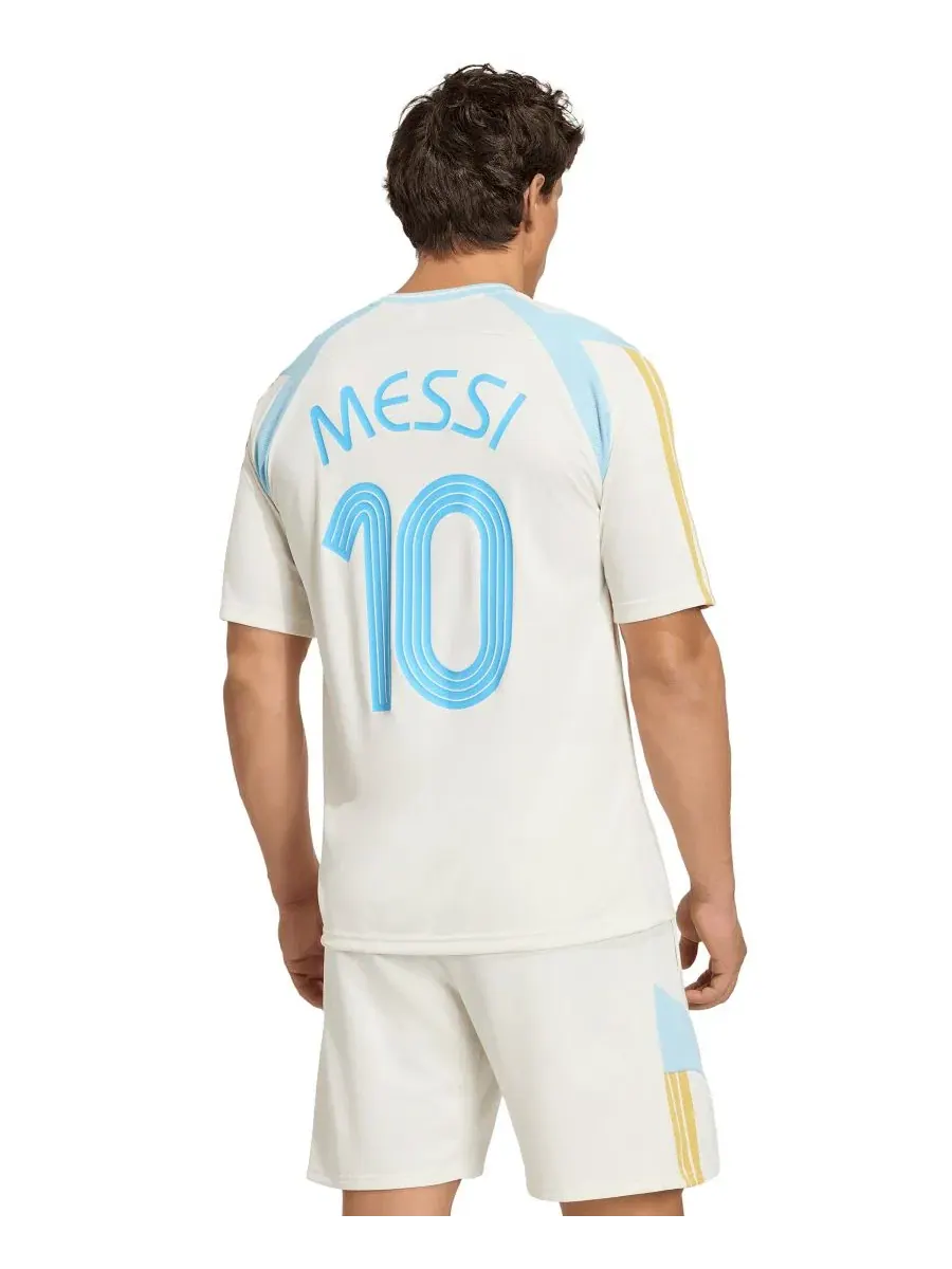Футболка с принтом Messi House Tiro adidas — изображение 3 из 3, белый
