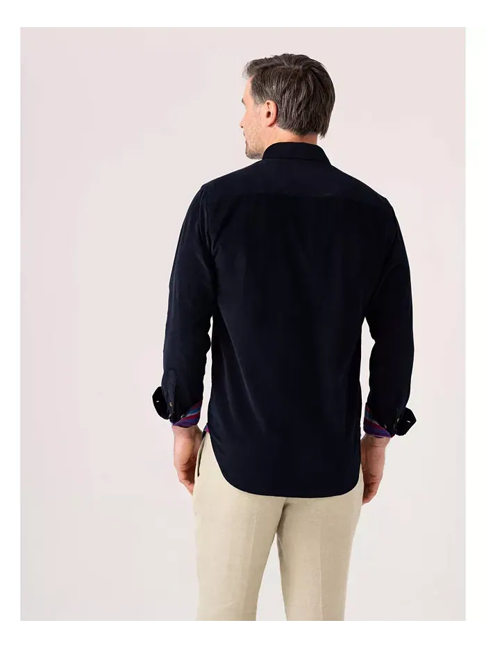 Мужская рубашка Regular Fit из вельвета Koy Clothing — изображение 4 из 8, черный