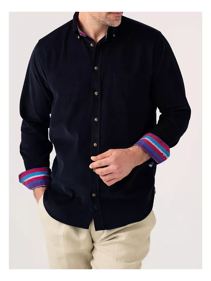 Мужская рубашка Regular Fit из вельвета Koy Clothing — зеленый