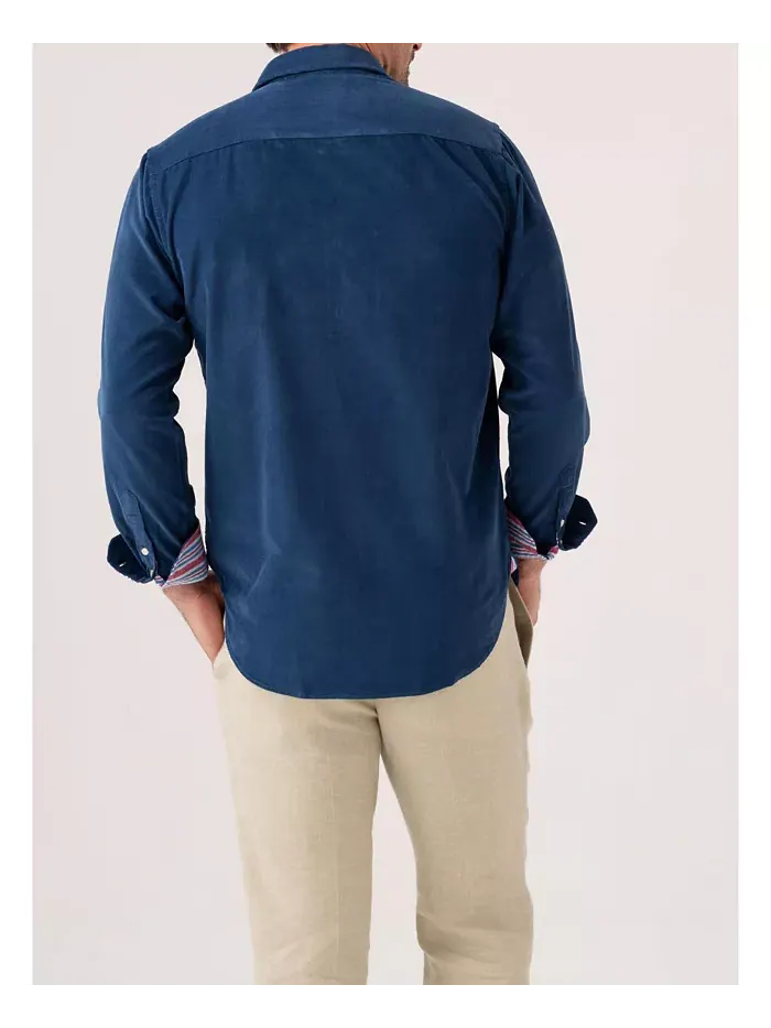 Мужская рубашка Regular Fit из вельвета Koy Clothing — изображение 5 из 8, синий