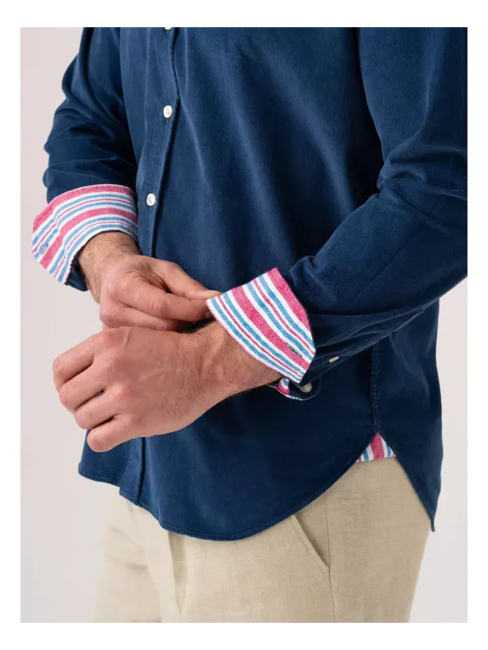Мужская рубашка Regular Fit из вельвета Koy Clothing — изображение 7 из 8, синий