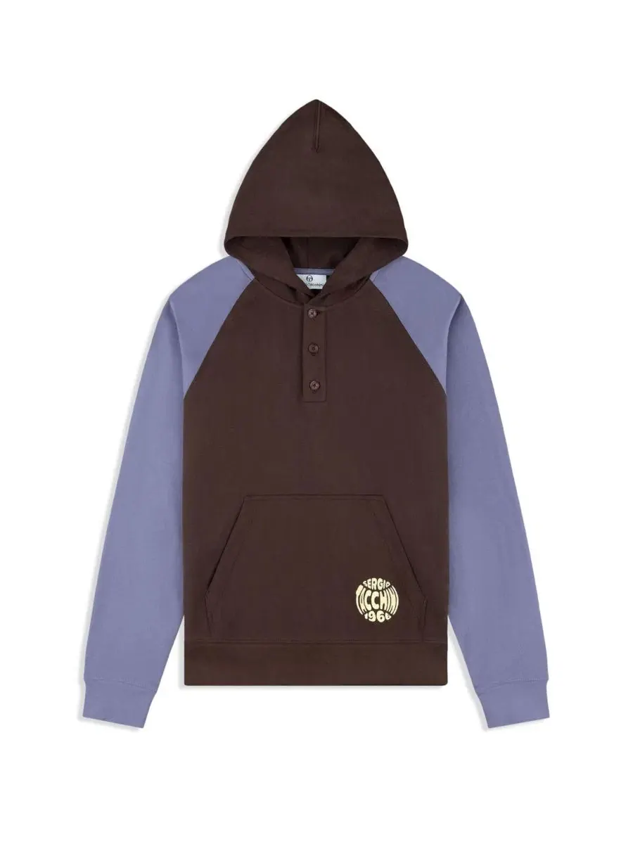 Худи с контрастными рукавами и тремя пуговицами Sergio Tacchini — изображение 5 из 5, мульч