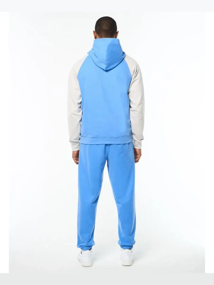Худи с контрастными рукавами и принтом Sergio Tacchini — изображение 2 из 5, ультрамарин