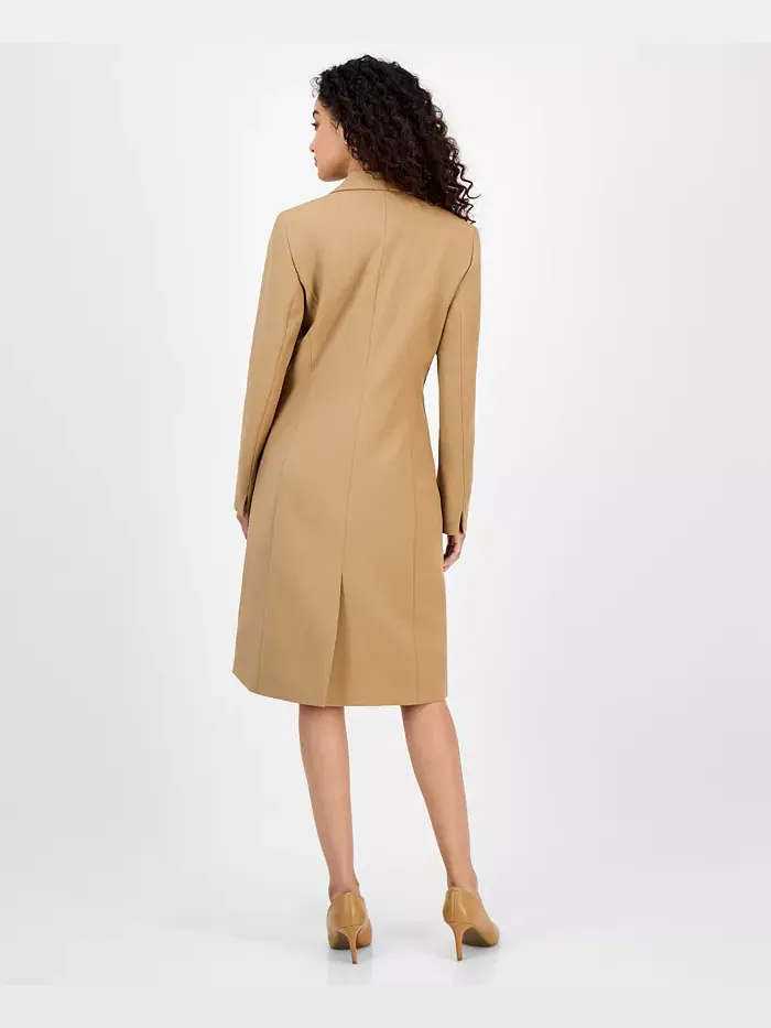 Женский комплект Topper Jacket и платье-сарафан, размеры Regular и Petite Le Suit — изображение 2 из 2, бежевый/бежевый