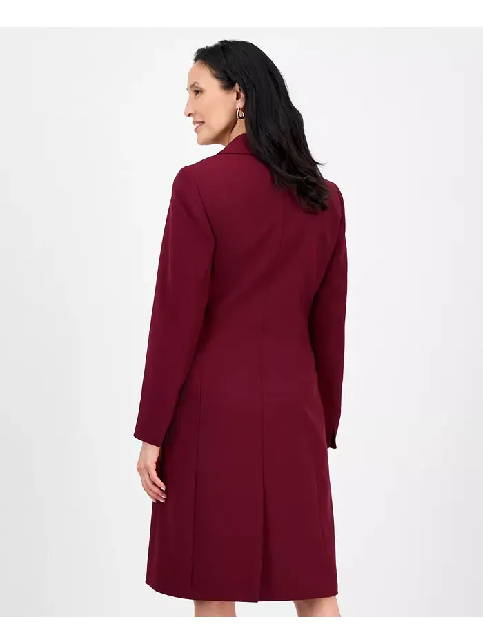 Женский комплект Topper Jacket и платье-сарафан, размеры Regular и Petite Le Suit — изображение 3 из 8, красный