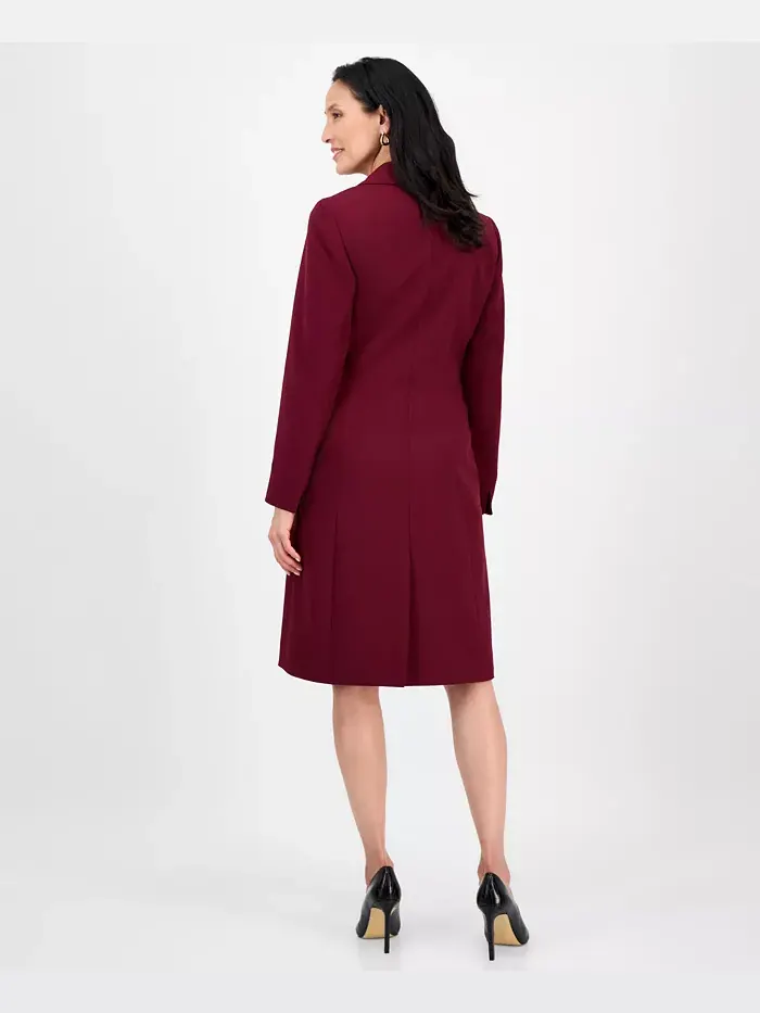 Женский комплект Topper Jacket и платье-сарафан, размеры Regular и Petite Le Suit — изображение 4 из 8, красный