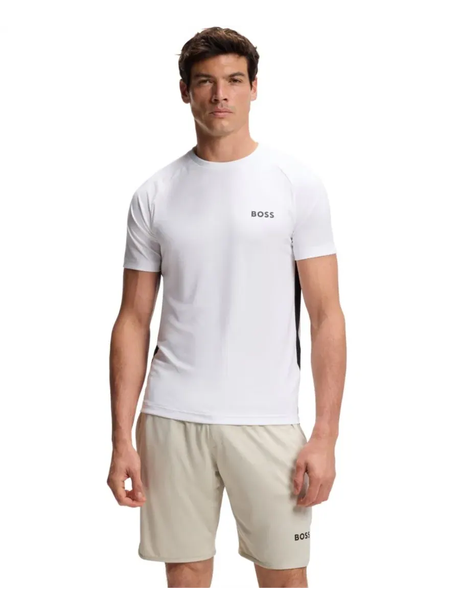 Футболка с коротким рукавом, слим-фит, с контрастным логотипом Hugo Boss