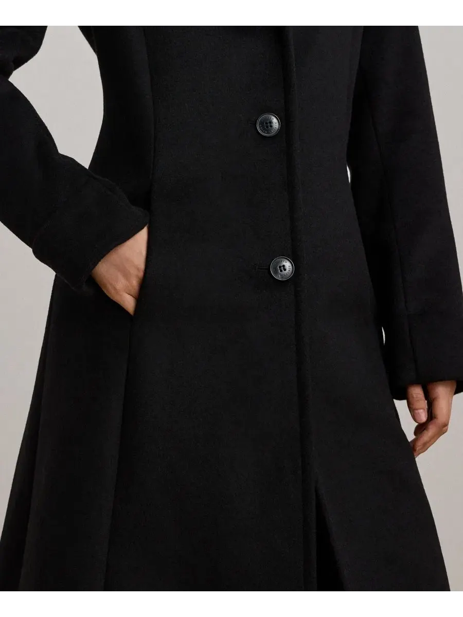 Пальто-трапеция с воротником из искусственного меха Icon Faux-Fur Collar Walker Coat Lauren Ralph — изображение 4 из 5