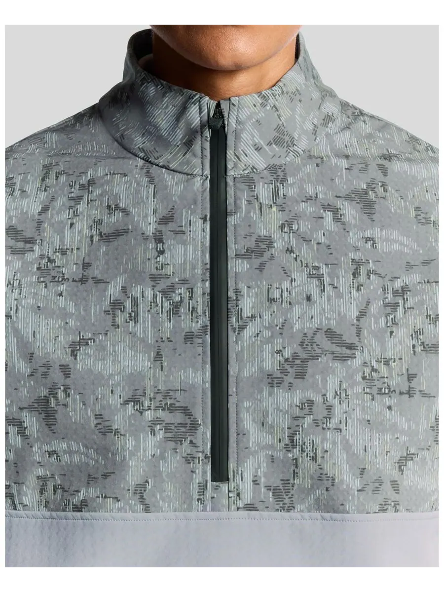 Мужская ветровка с принтом для игры в гольф, с половинной молнией Lyle & Scott — изображение 5 из 6, черный