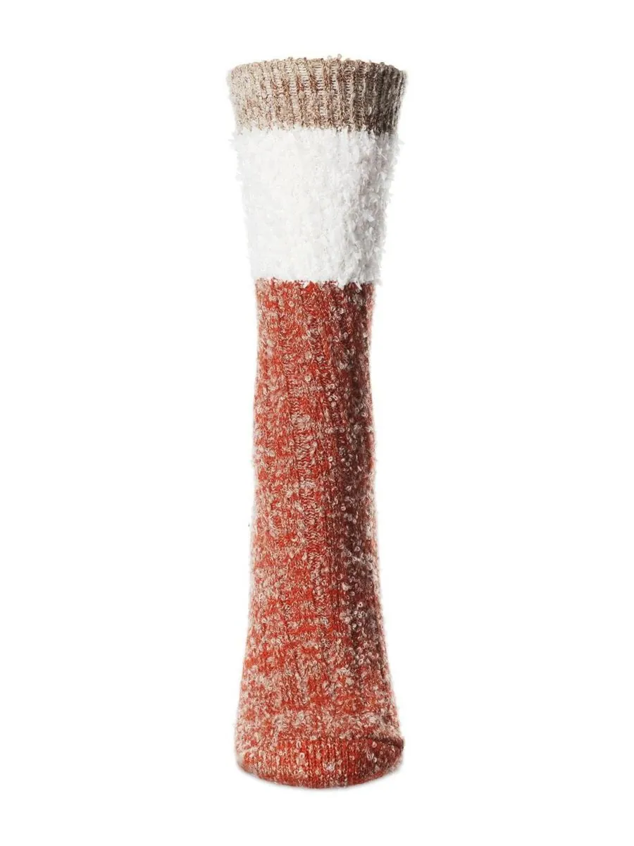 Женские носки Distinctone Stripe Soft-Fit из шерстяной смеси MeMoi — изображение 3 из 3, тауп