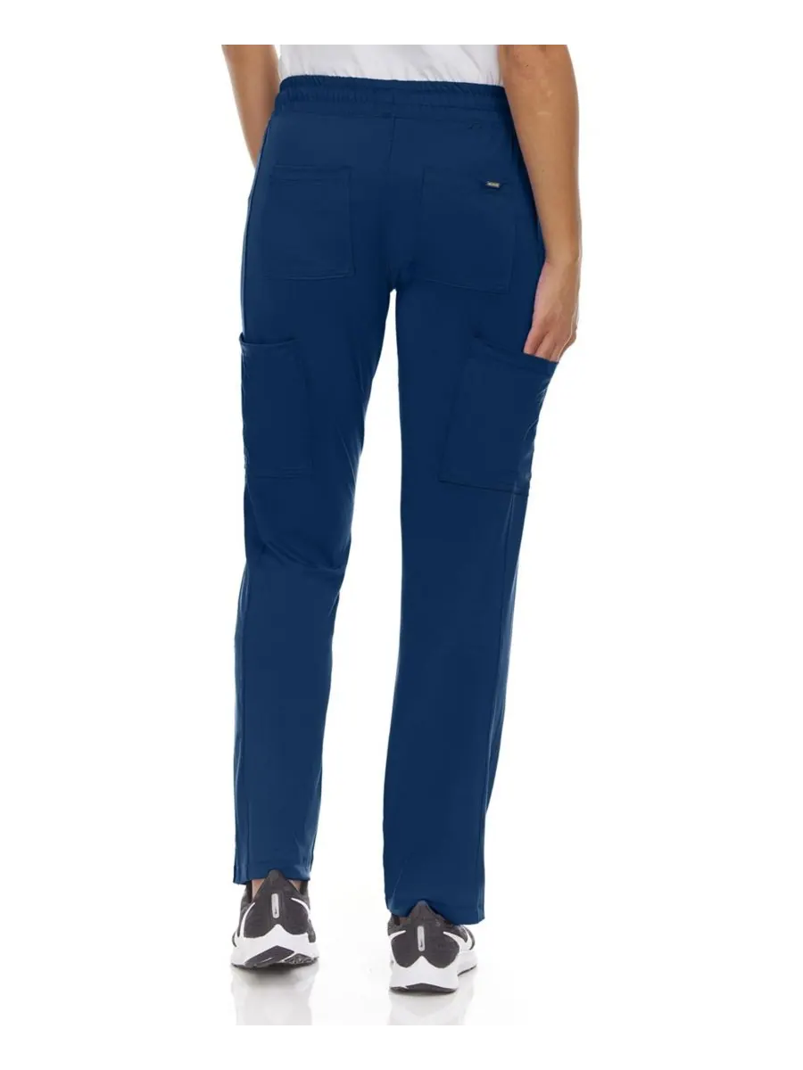 Медицинские брюки больших размеров, средней посадки, с шестью карманами, для активного отдыха и — изображение 4 из 5