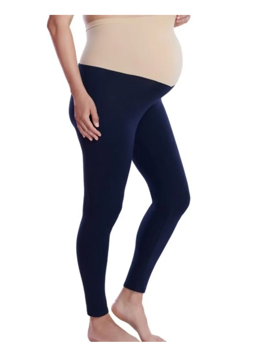 Женские эластичные леггинсы Essential Stretch Secret Fit Over the Belly для беременных - Motherhood — синий