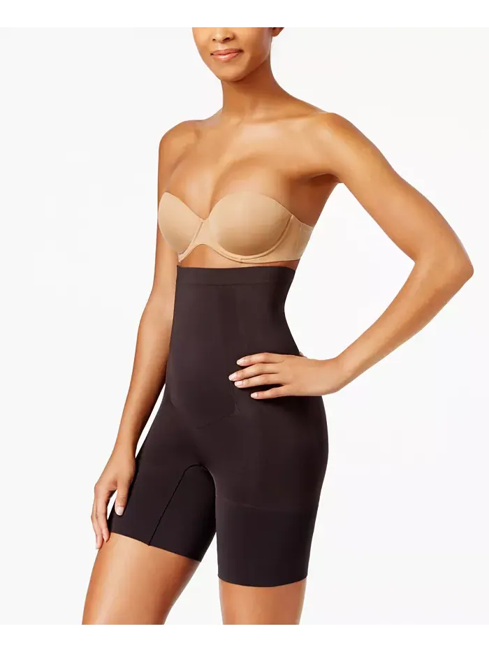 Шорты OnCore с высокой талией до середины бедра SPANX — черный