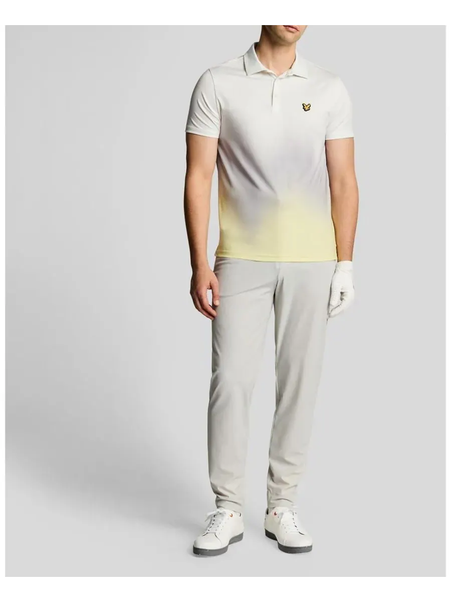Мужская поло-рубашка с градиентом Lyle & Scott — изображение 5 из 8, белый