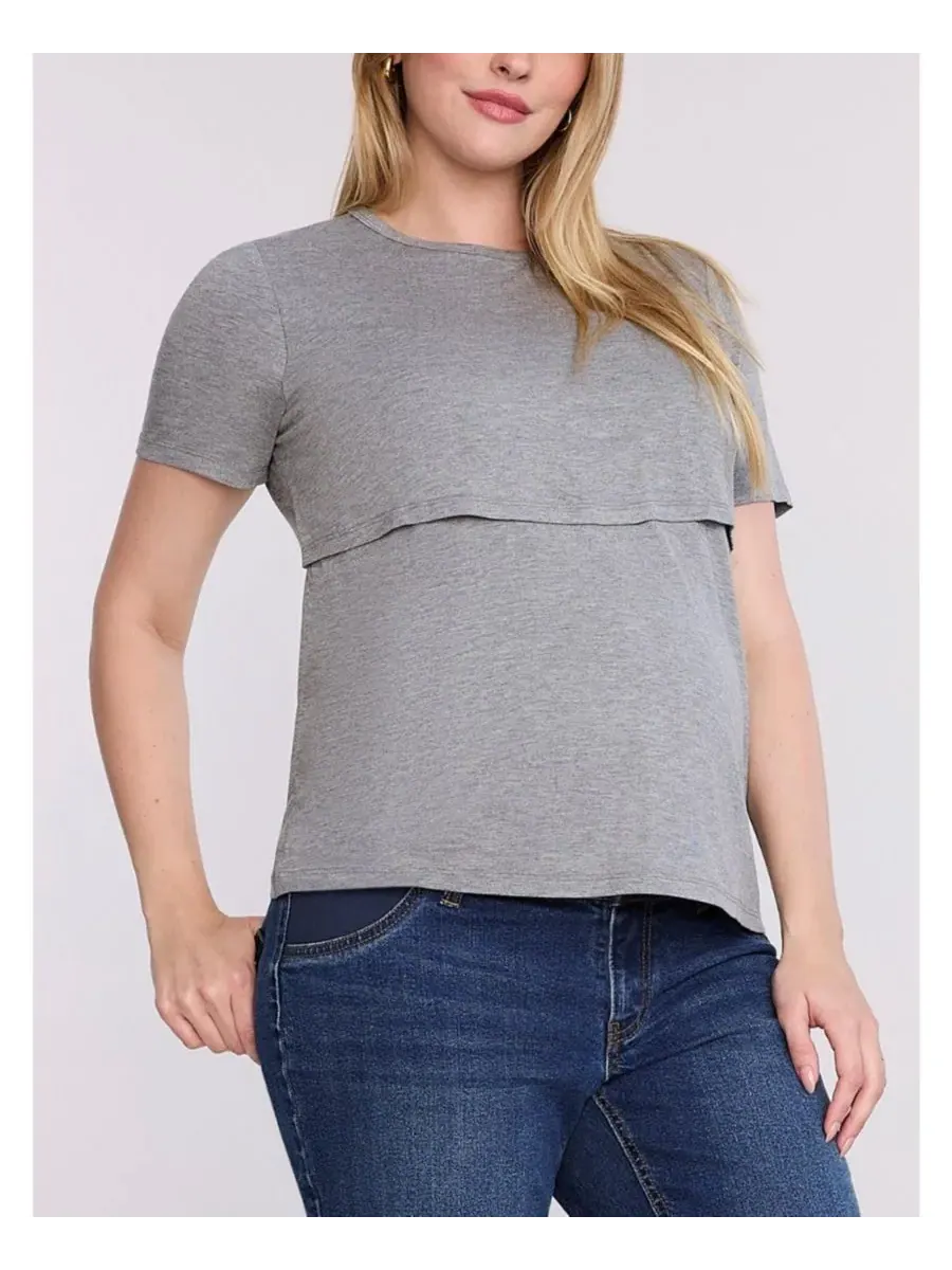 Maternity Motherhood Tops Motherhood Maternity — изображение 2 из 5, серый