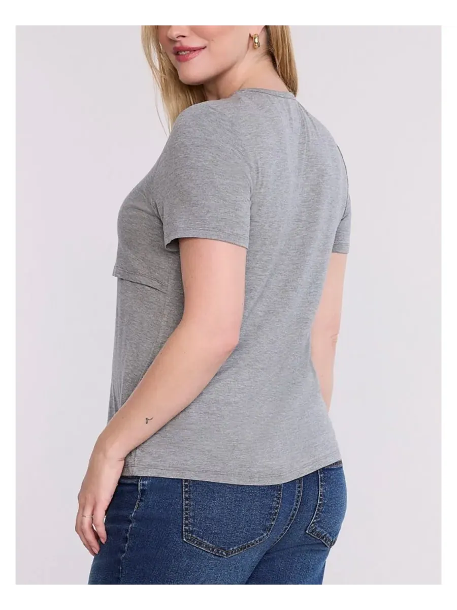Maternity Motherhood Tops Motherhood Maternity — изображение 4 из 5, серый