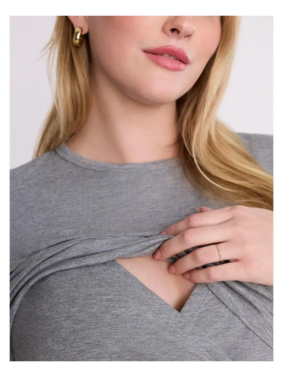 Maternity Motherhood Tops Motherhood Maternity — изображение 5 из 5, серый