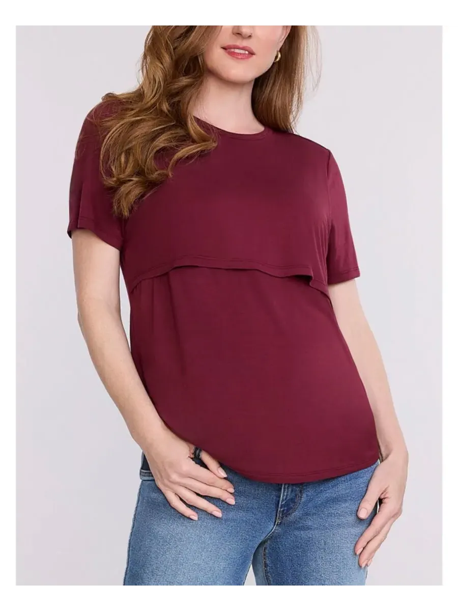 Maternity Motherhood Tops Motherhood Maternity, Tawny Port — изображение 1 из 5