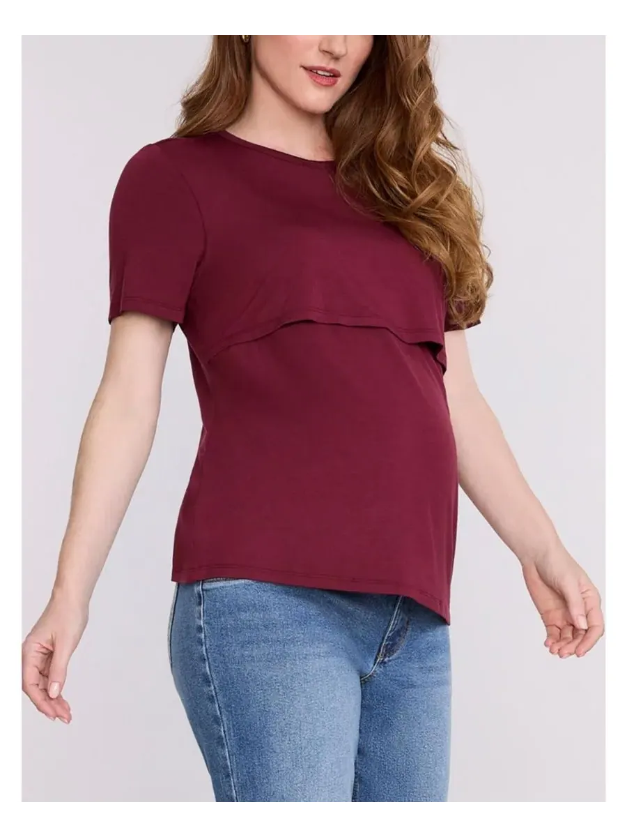 Maternity Motherhood Tops Motherhood Maternity, Tawny Port — изображение 3 из 5