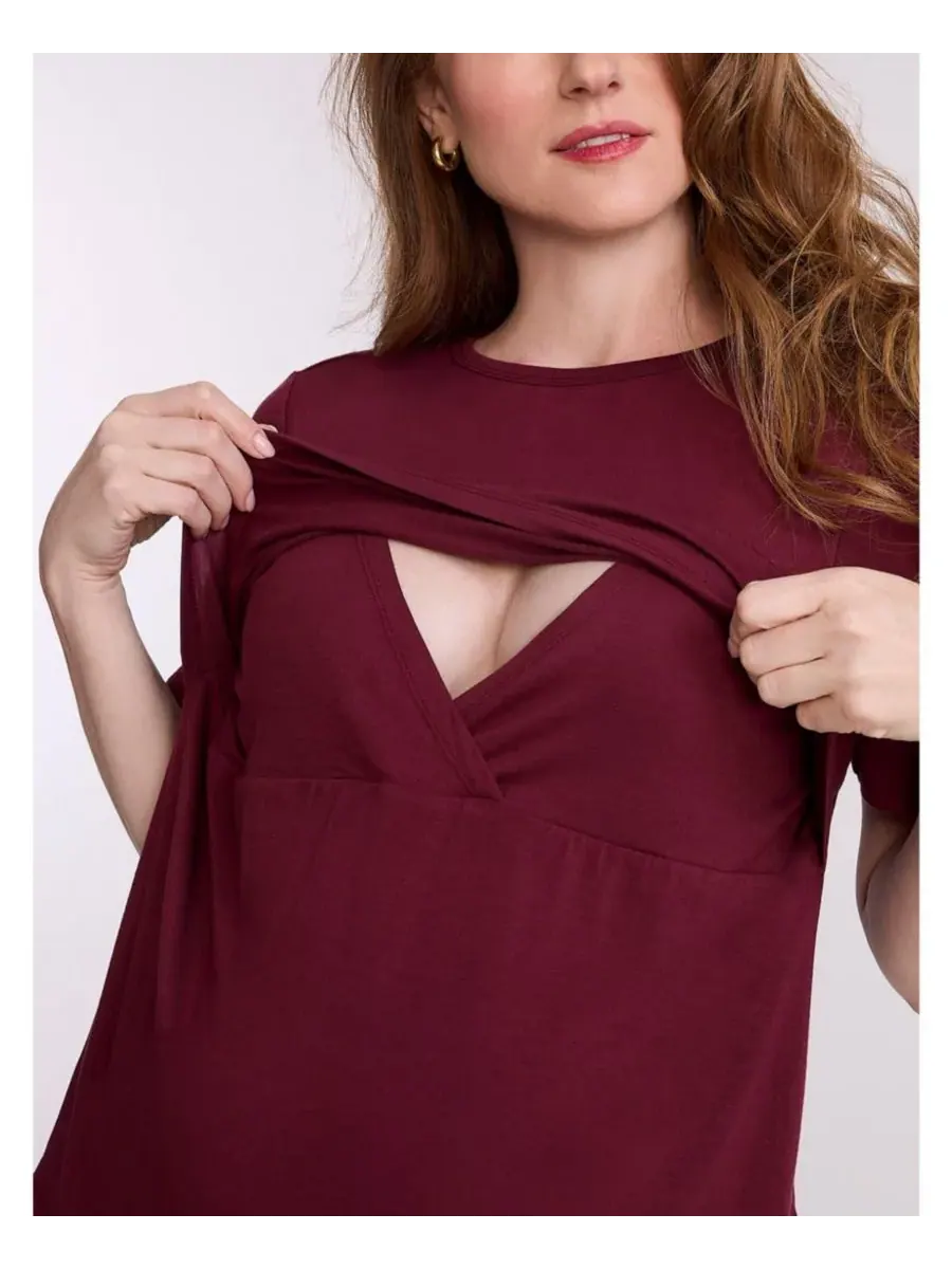 Maternity Motherhood Tops Motherhood Maternity, Tawny Port — изображение 4 из 5